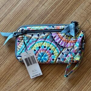 Vera Bradley Multicolor Quilted Wristlet Clutch